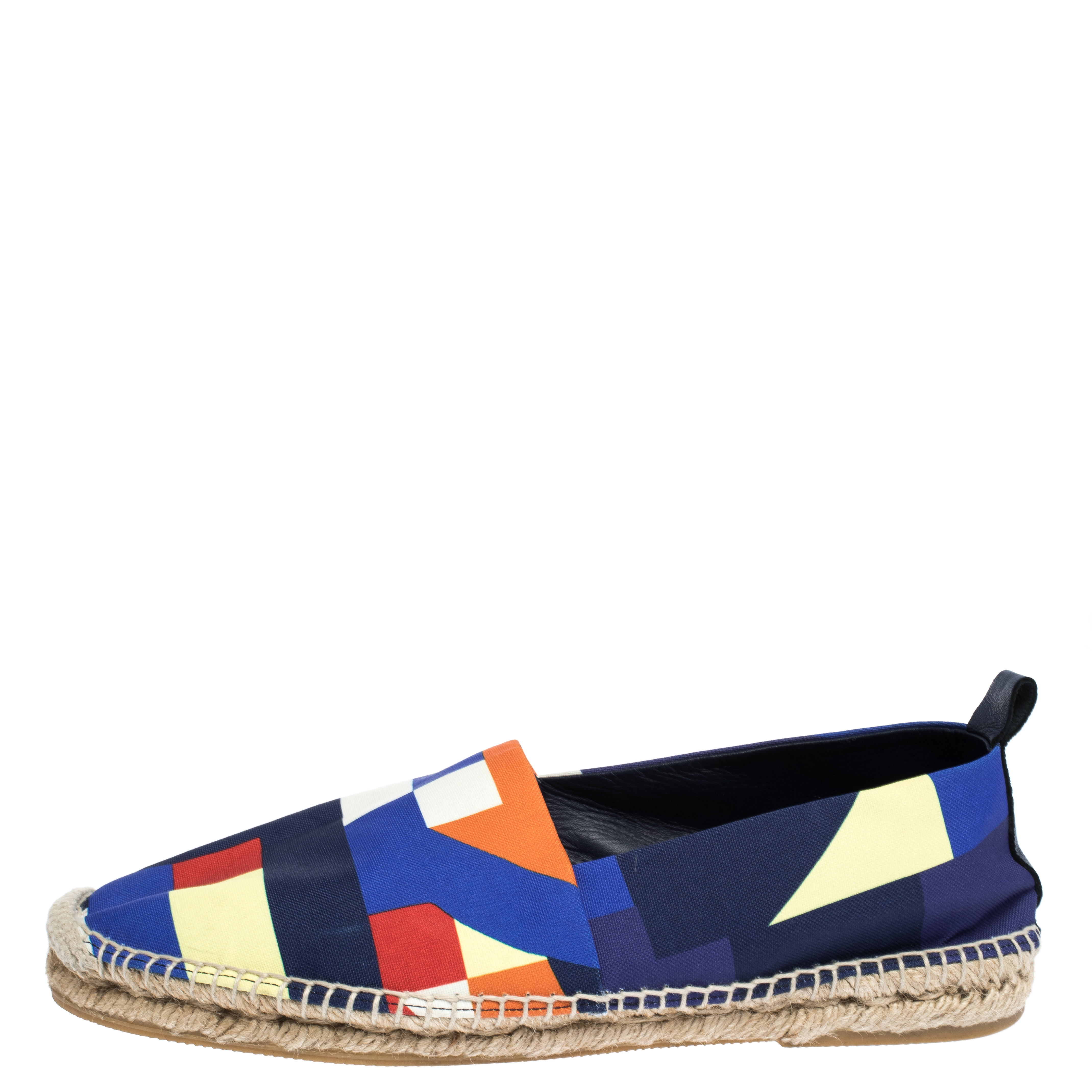 

Ralph Lauren Multicolor Canvas Slip On Espadrilles Loafers Size