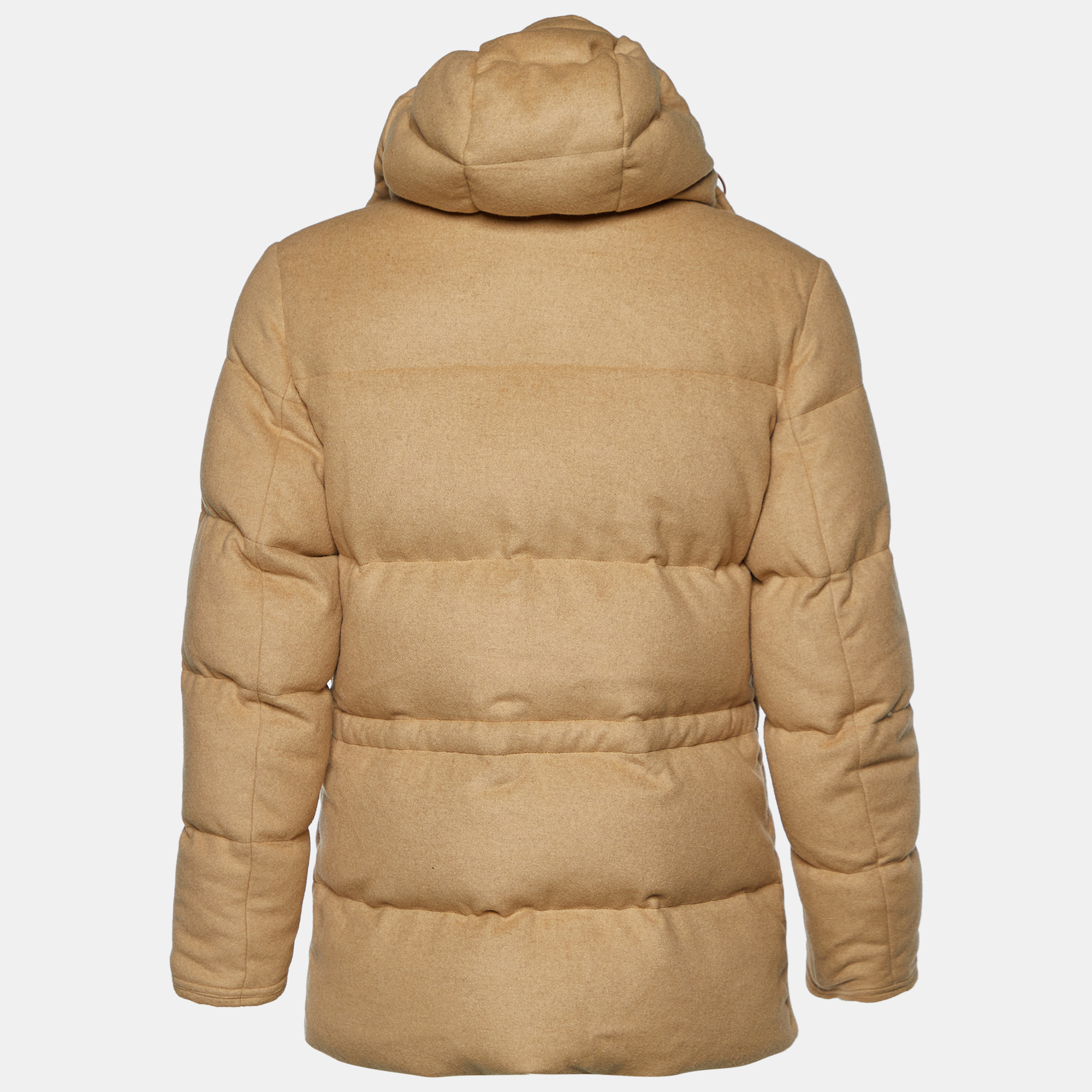 

Ralph Lauren Camel Beige Wool Hooded Down Jacket