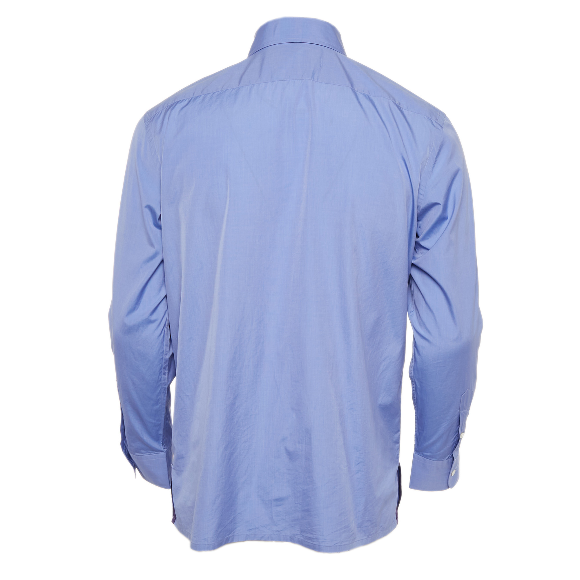 Ralph Lauren Purple Label Blue Cotton Long Sleeve Shirt S 