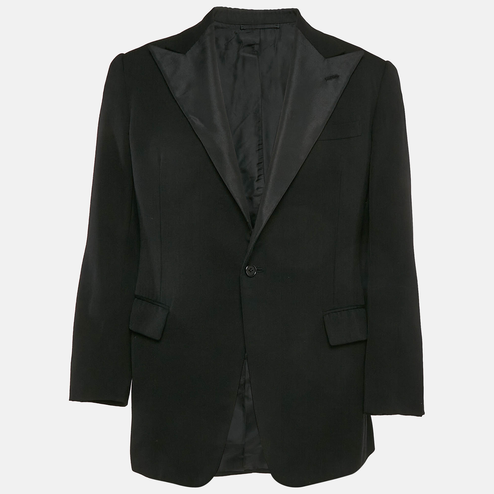 

Ralph Lauren Purple Label Black Wool Single Breasted Blazer L