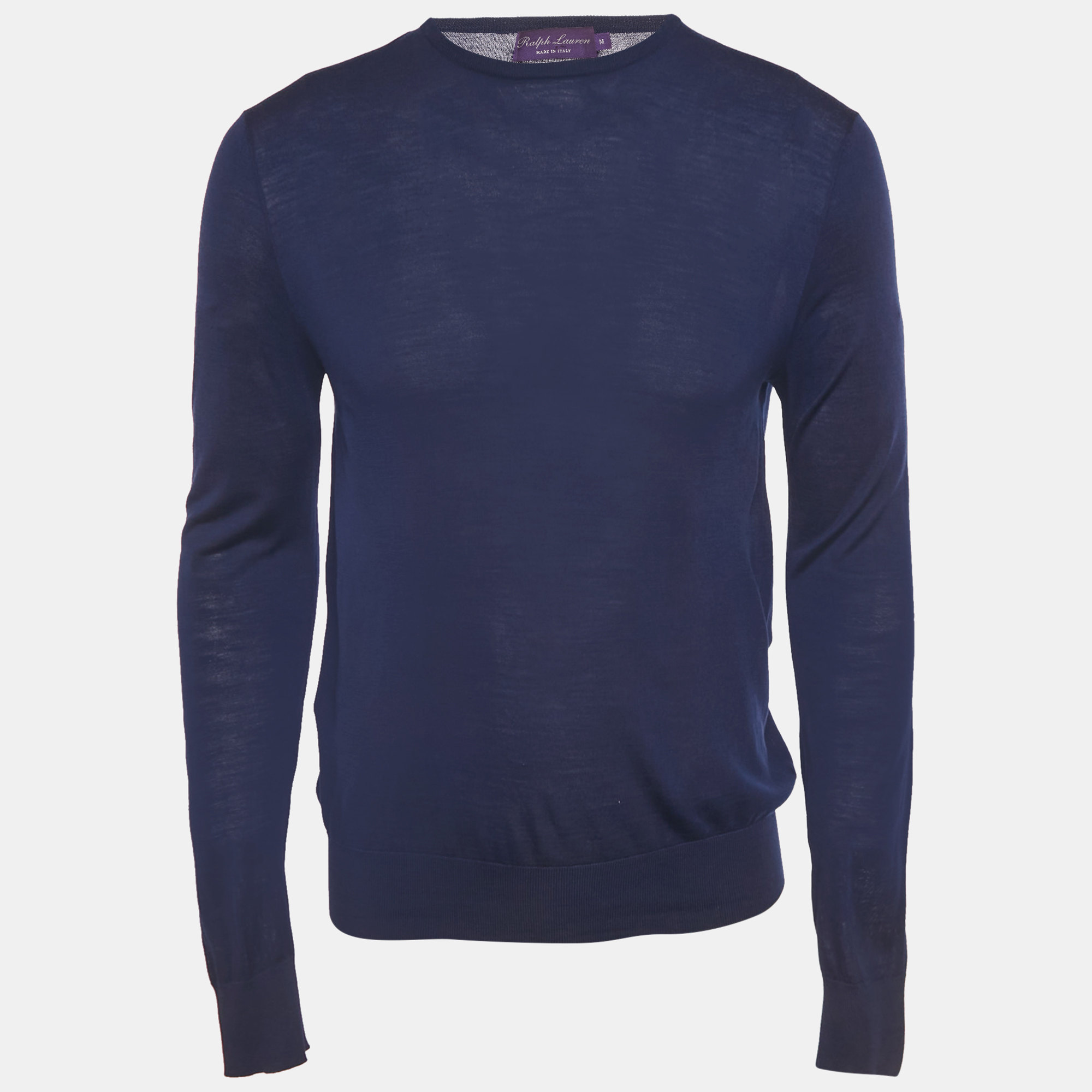 

Ralph Lauren Purple Label Blue Knit Crewneck Sweater M