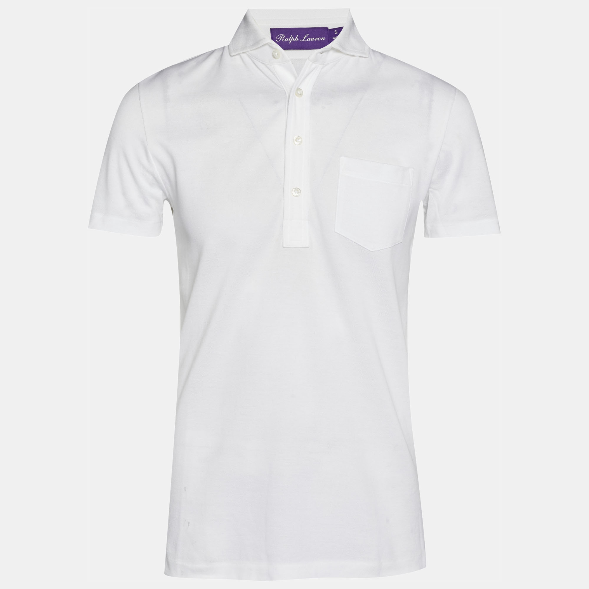

Ralph Lauren Purple Label White Cotton Polo T-Shirt S