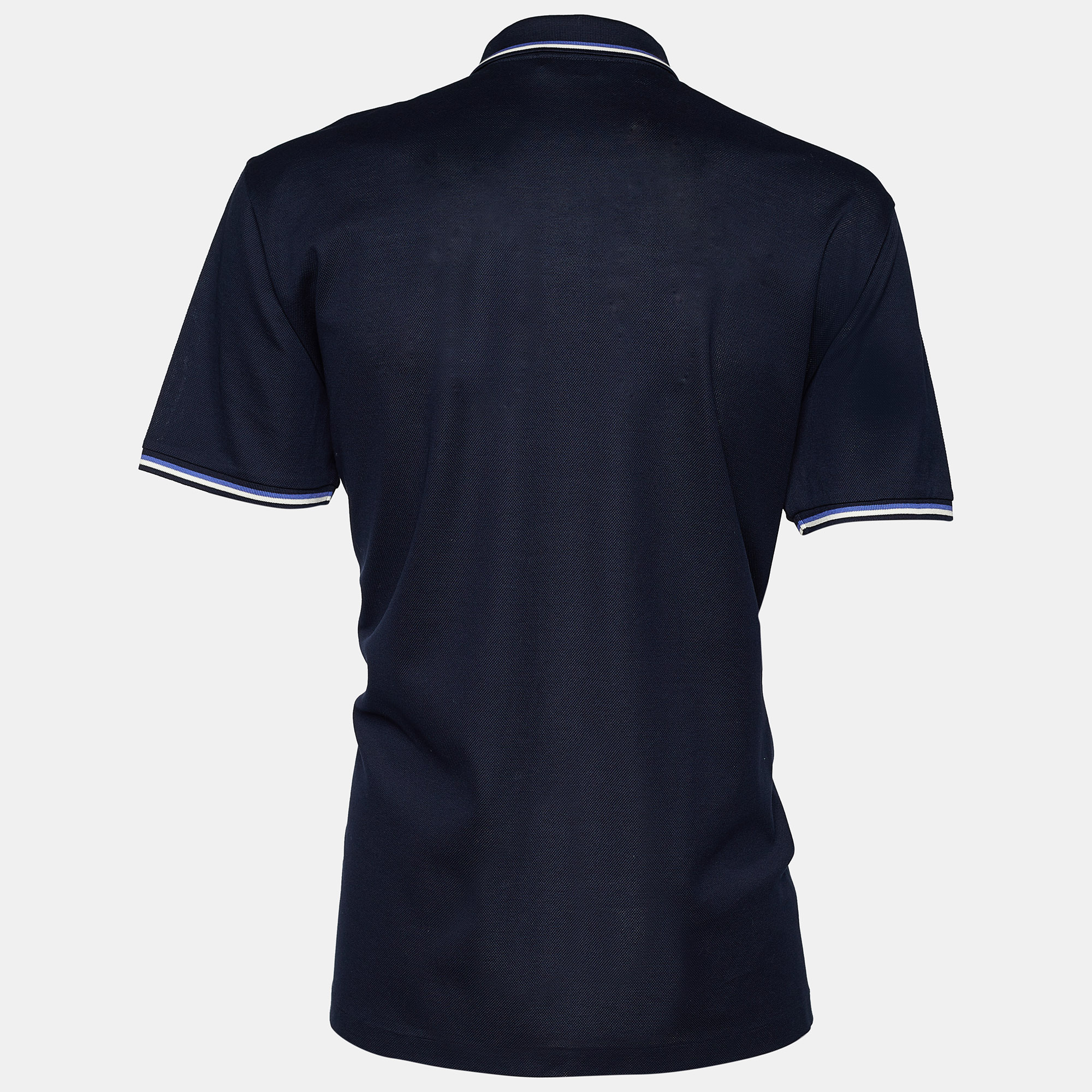 

Ralph Lauren Purple Label Navy Blue Cotton Pique Polo T-Shirt