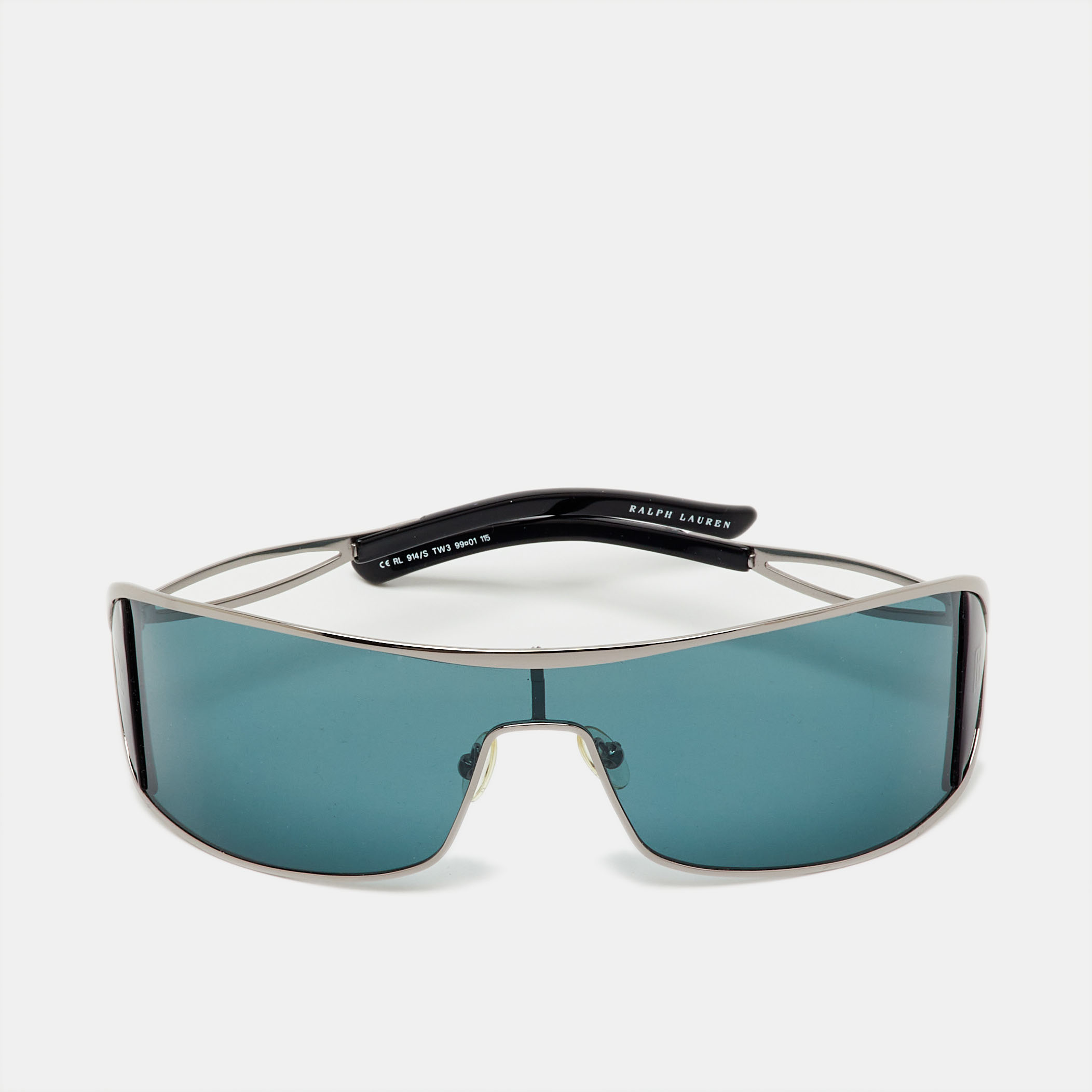 

Ralph Lauren Silver Tone/Blue RL914/S Shield Sunglasses