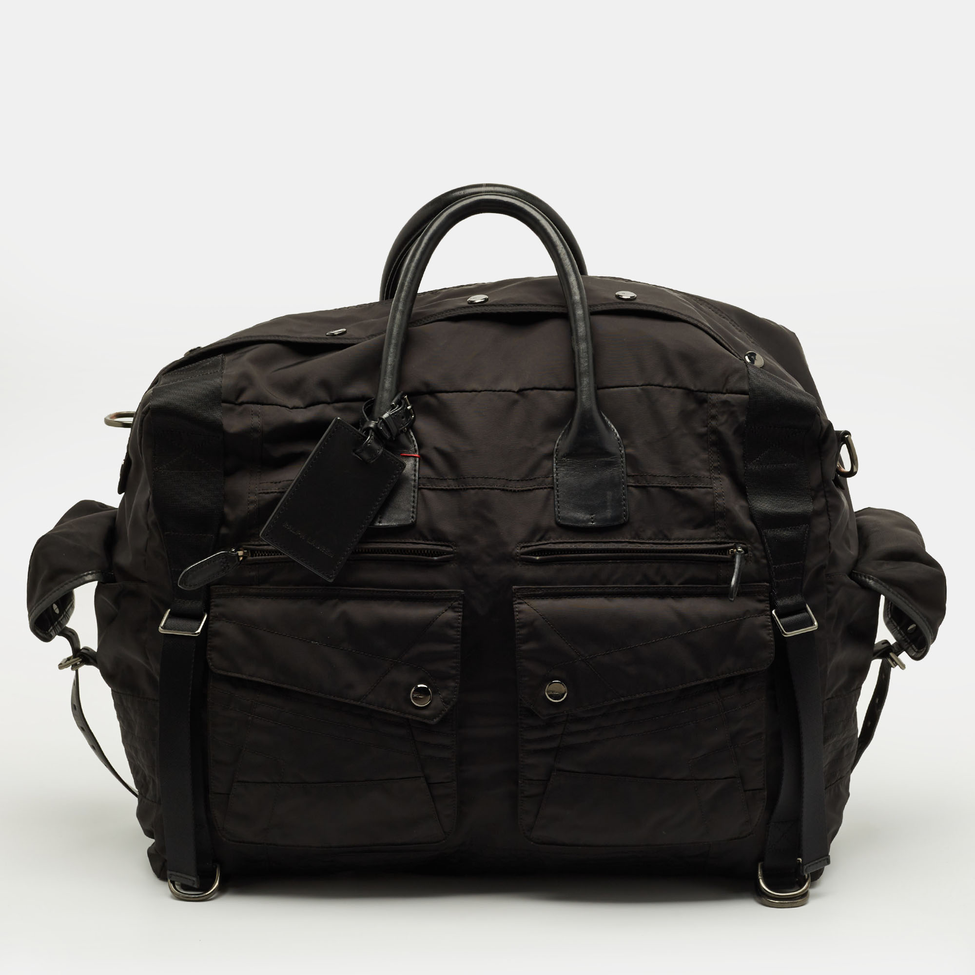 

Ralph Lauren Black Nylon Multi Pockets Duffel Bag