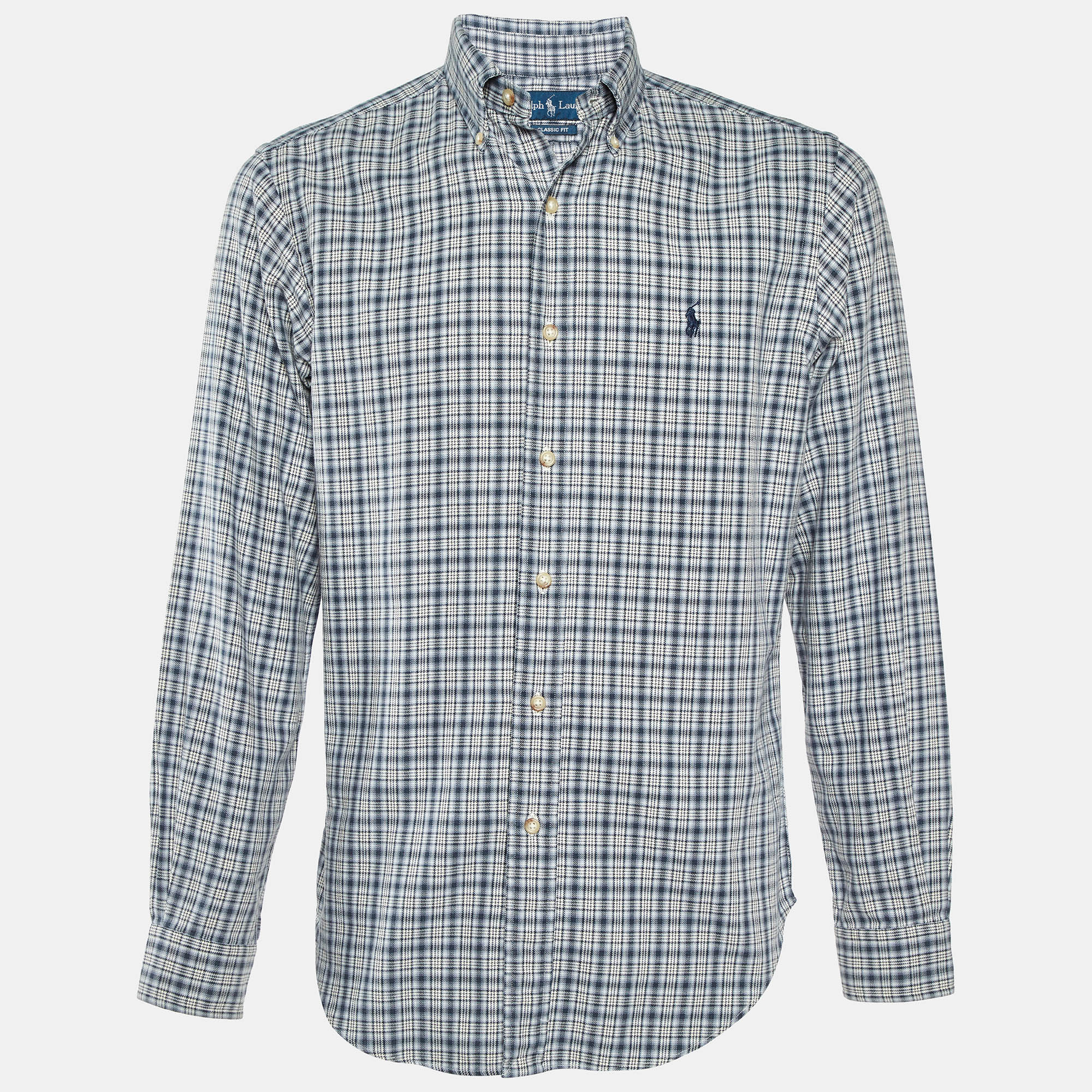 

Ralph Lauren Blue Checked Cotton Classic Fit Button Down Shirt S