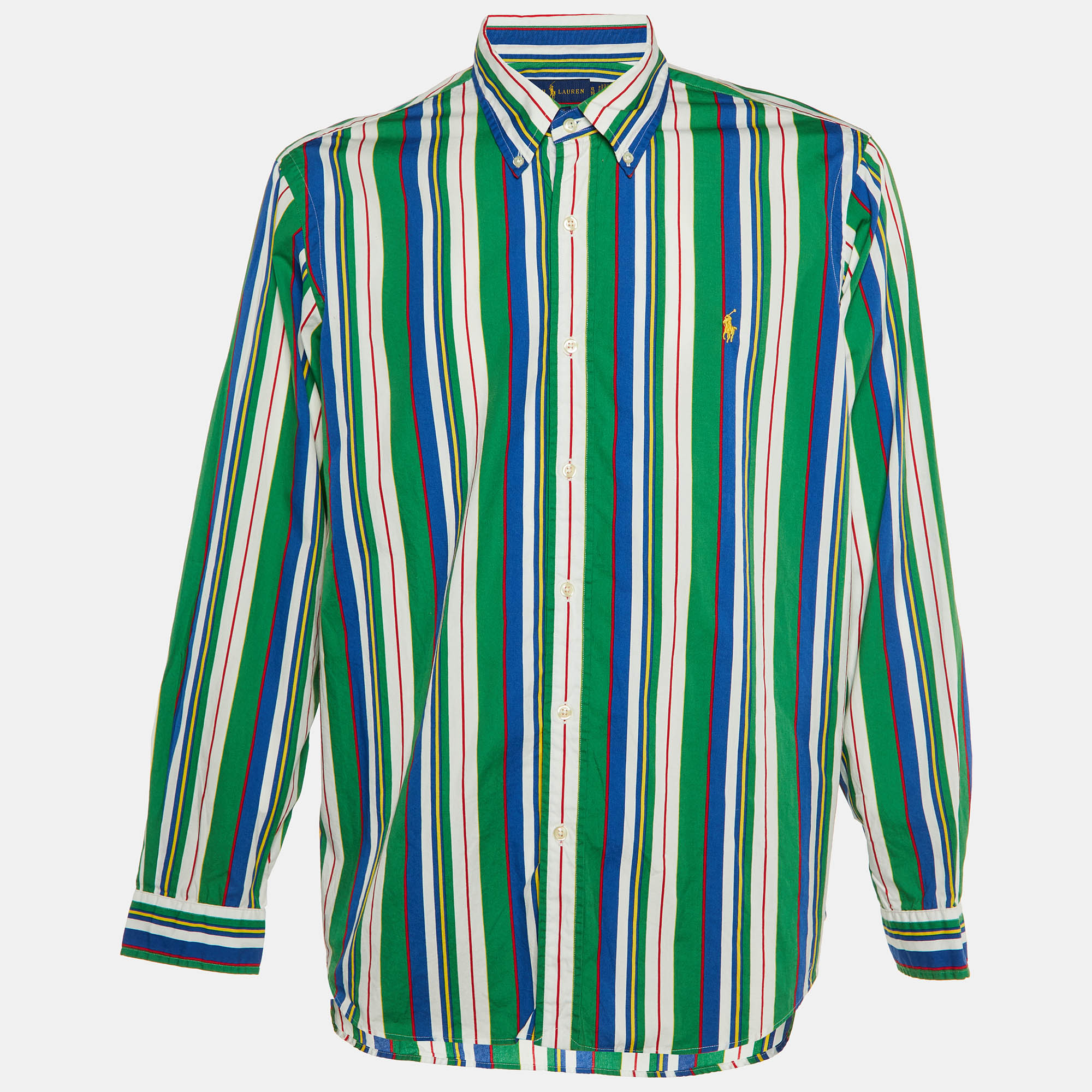 

Ralph Lauren Multicolor Striped Cotton Classic Fit Shirt XL
