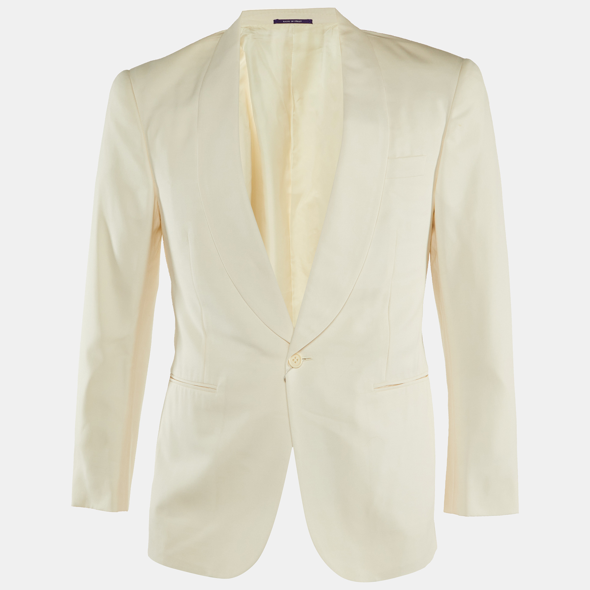 

Ralph Lauren Cream Wool Tailored Blazer M