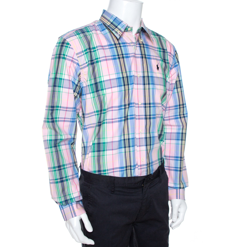 

Ralph Lauren Multicolor Madras Check Cotton Custom Fit Shirt