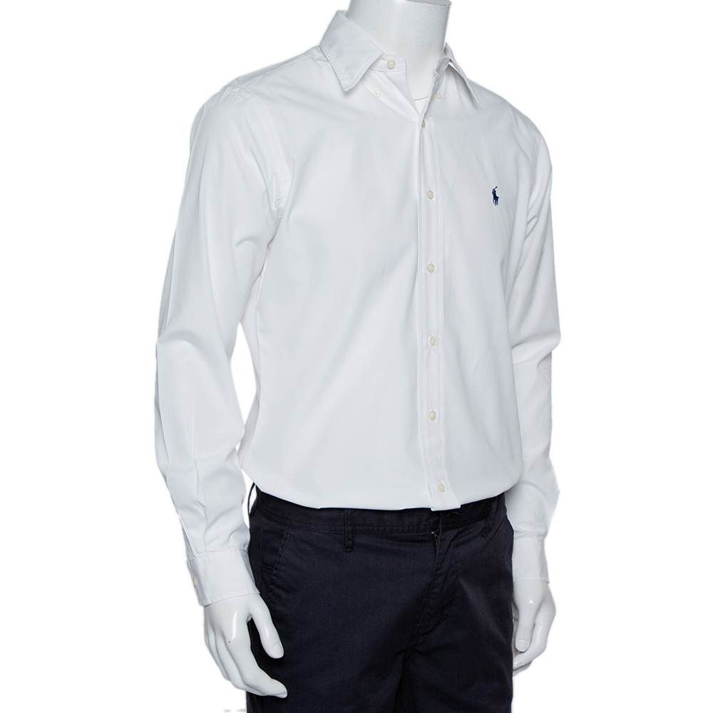 

Ralph Lauren White Cotton Button Front Shirt