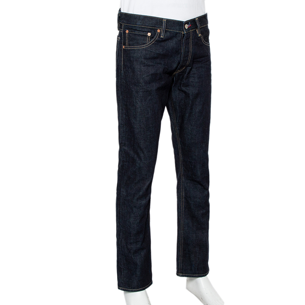 

Ralph Lauren Navy Blue Denim Straight Fit Jeans