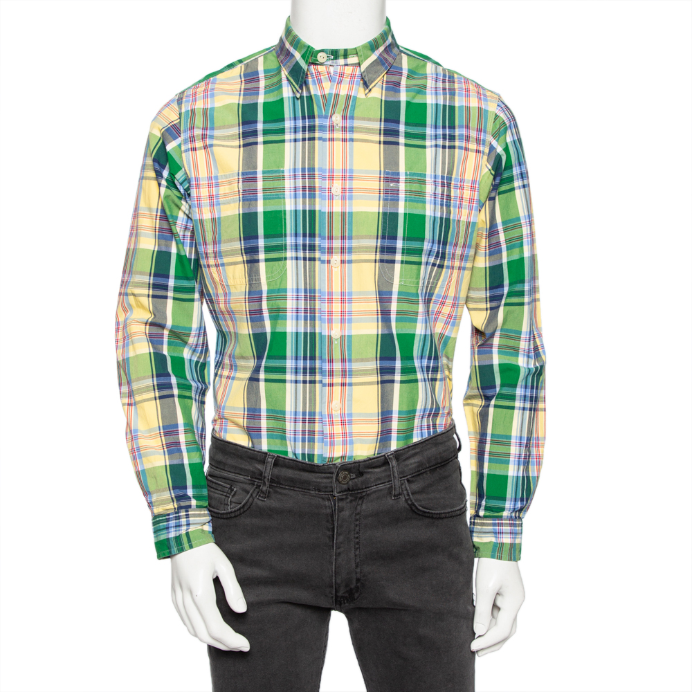 

Ralph Lauren Multicolor Oxford Plaid Cotton Button Front Shirt