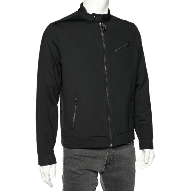 

Ralph Lauren Black Synthetic Zip Front Jacket