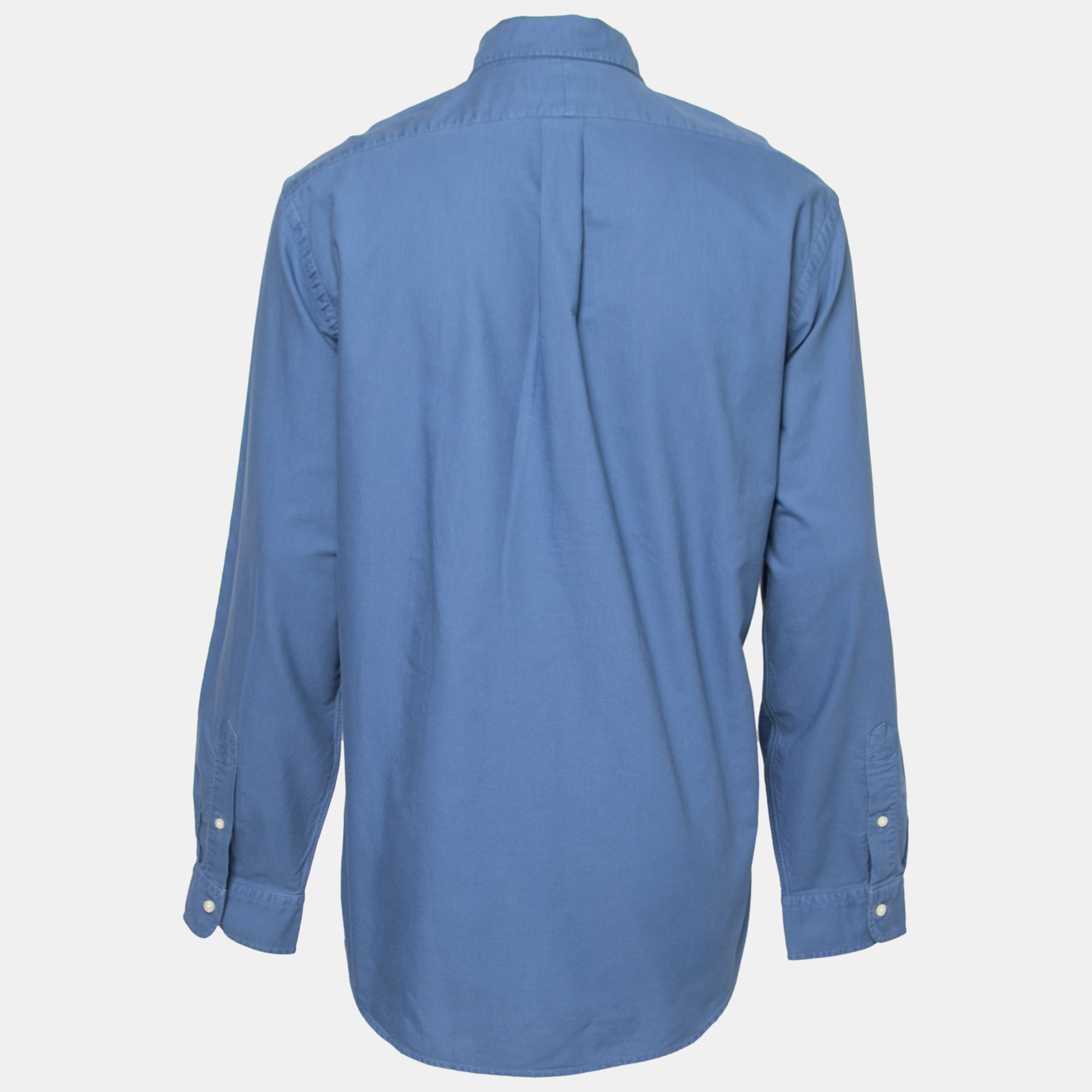 

Ralph Lauren Blue Cotton Classic Fit Button Down Shirt