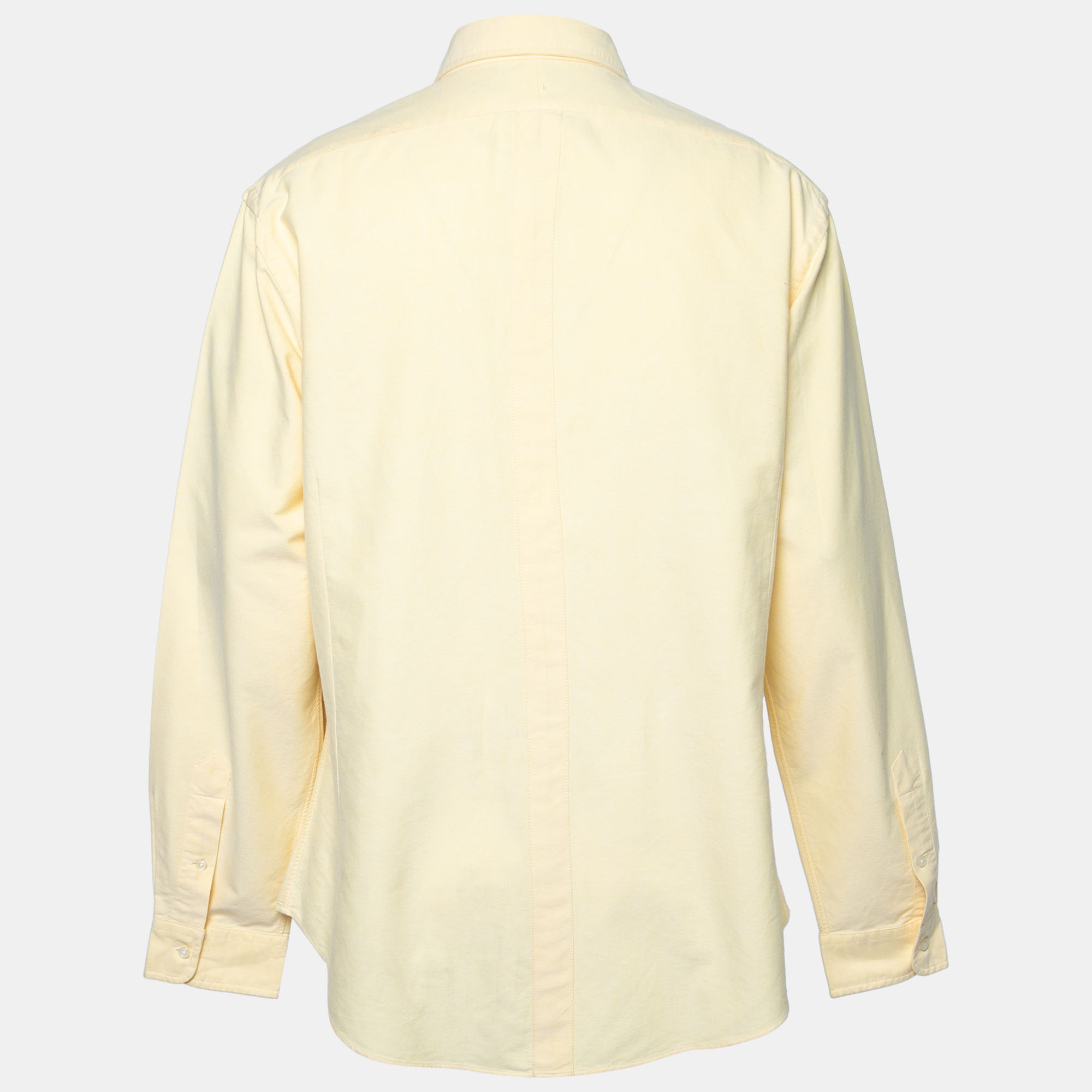 

Ralph Lauren Yellow Cotton Custom Fit Button Front Shirt