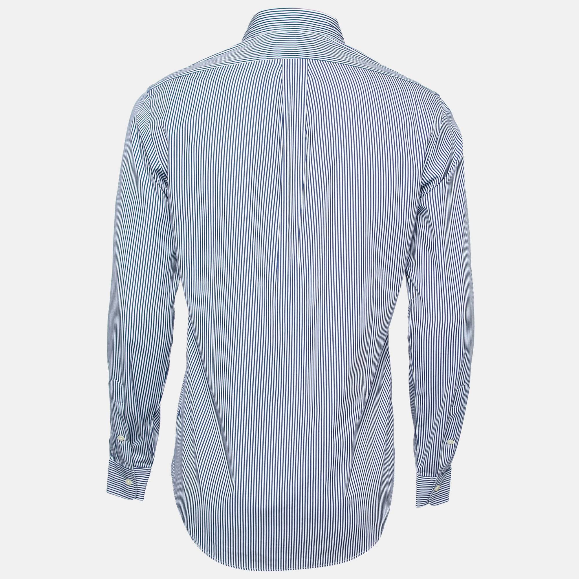 

Ralph Lauren Blue Striped Cotton Long Sleeve Shirt