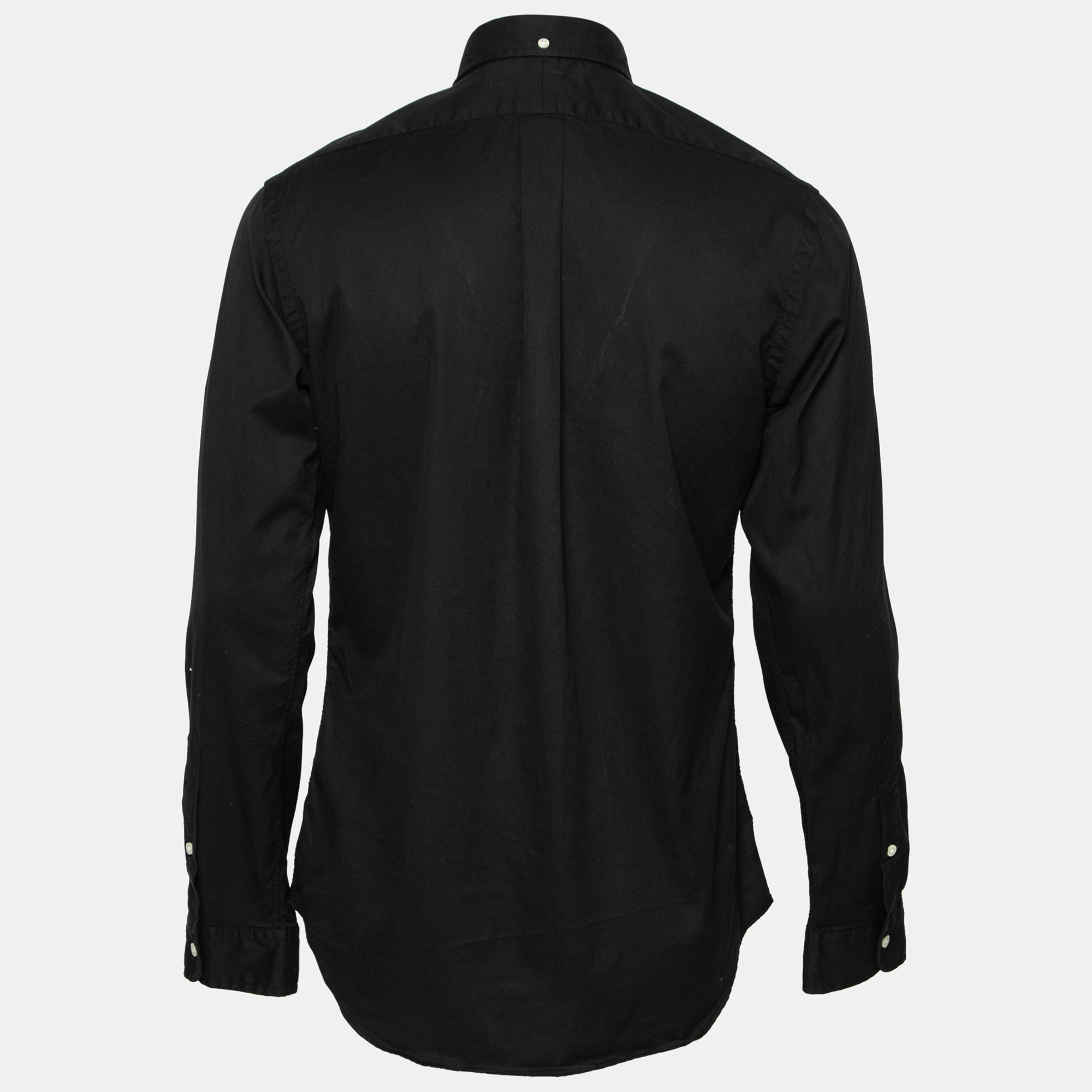 

Ralph Lauren Black Cotton Slim Fit Button Front Shirt
