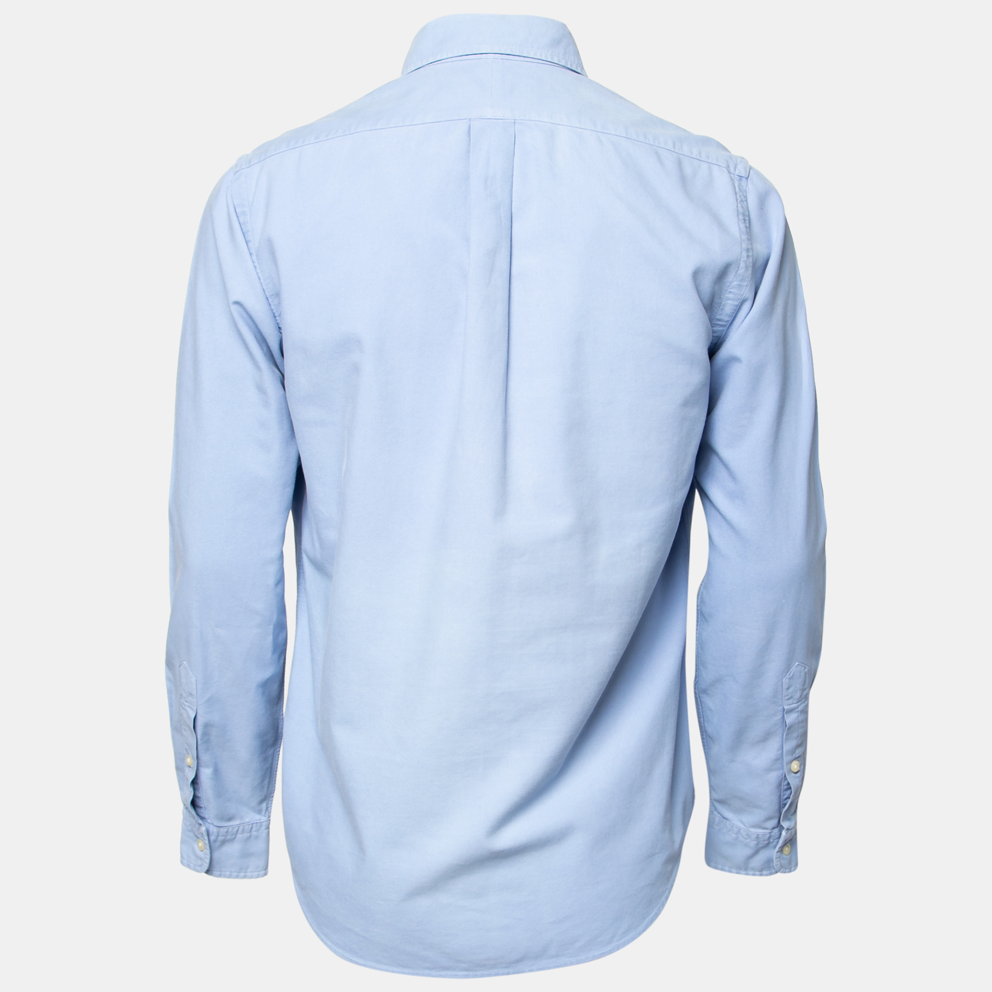 

Ralph Lauren Blue Cotton Logo Embroidered Button Front Shirt