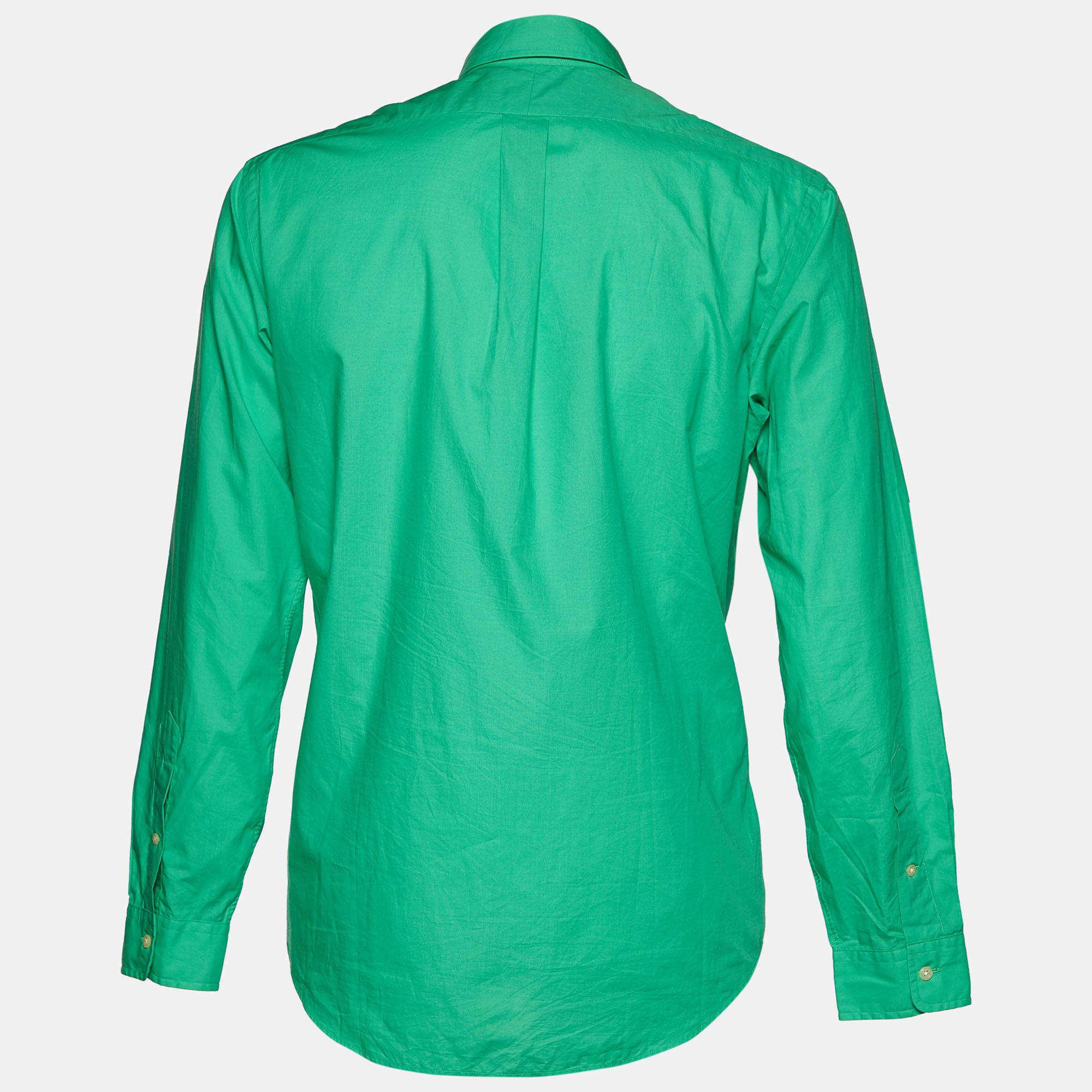 

Ralph Lauren Green Cotton Button Front Shirt