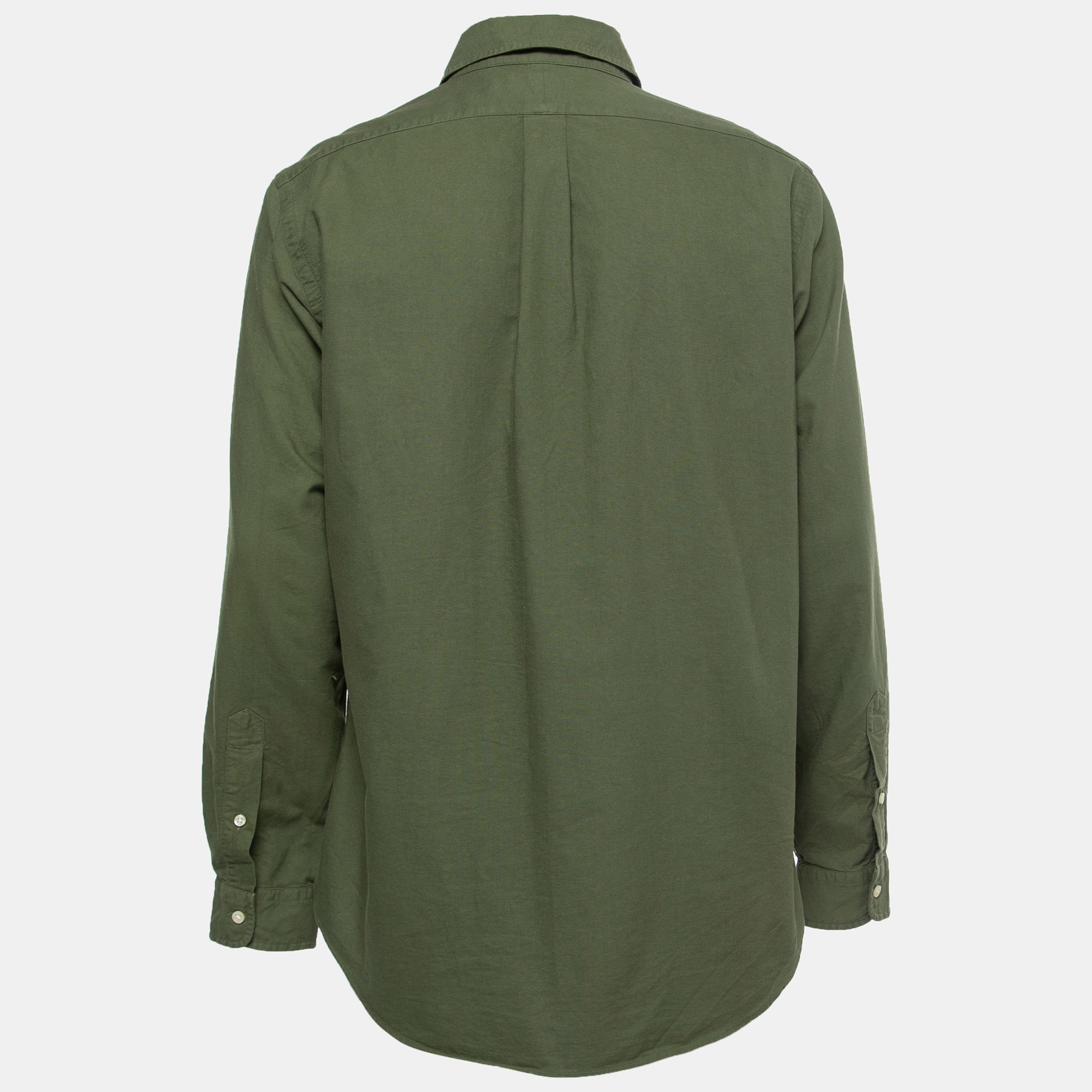 

Ralph Lauren Green Cotton Classic Fit Button Front Shirt