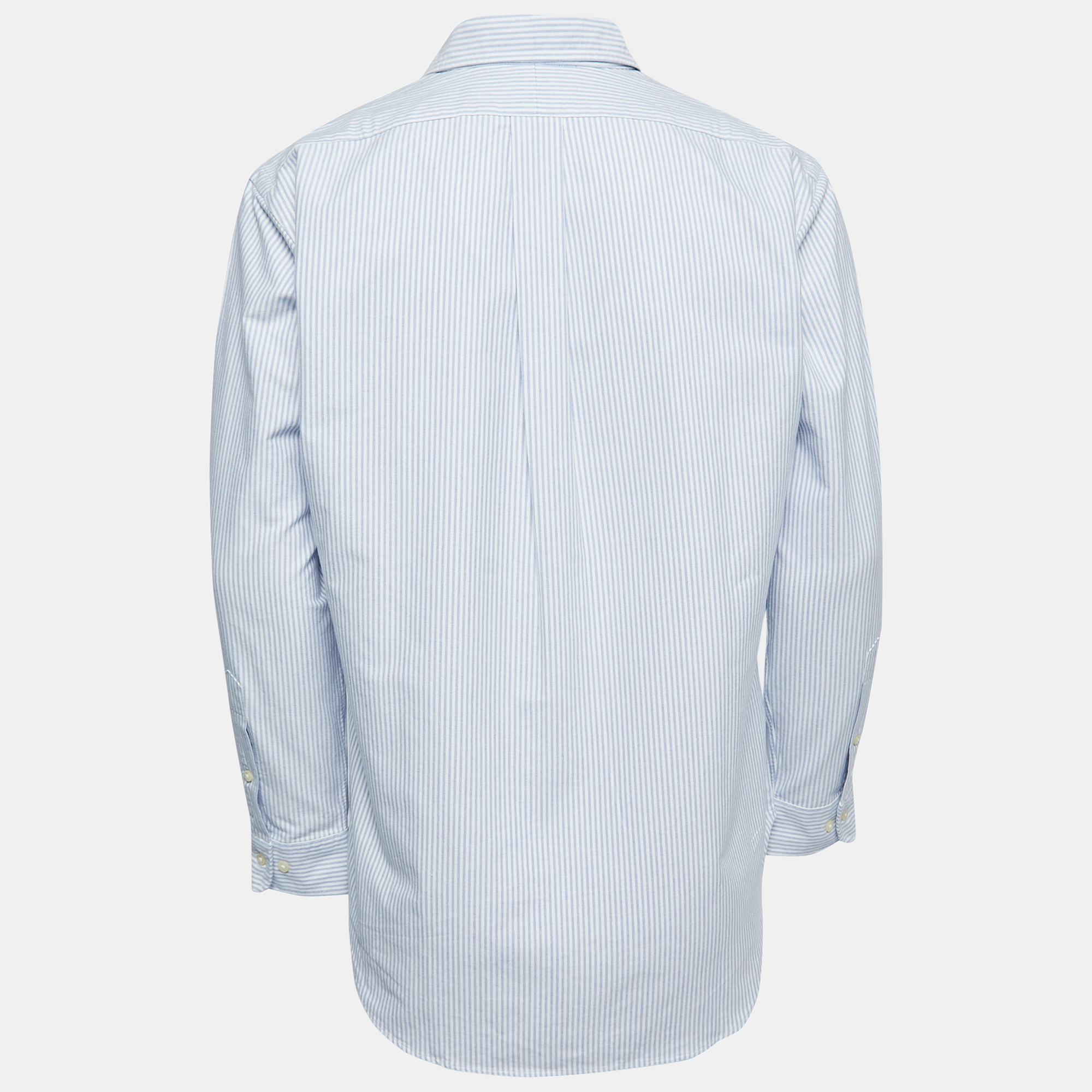 

Ralph Lauren Blue Striped Cotton Full Sleeve Classic Fit Shirt