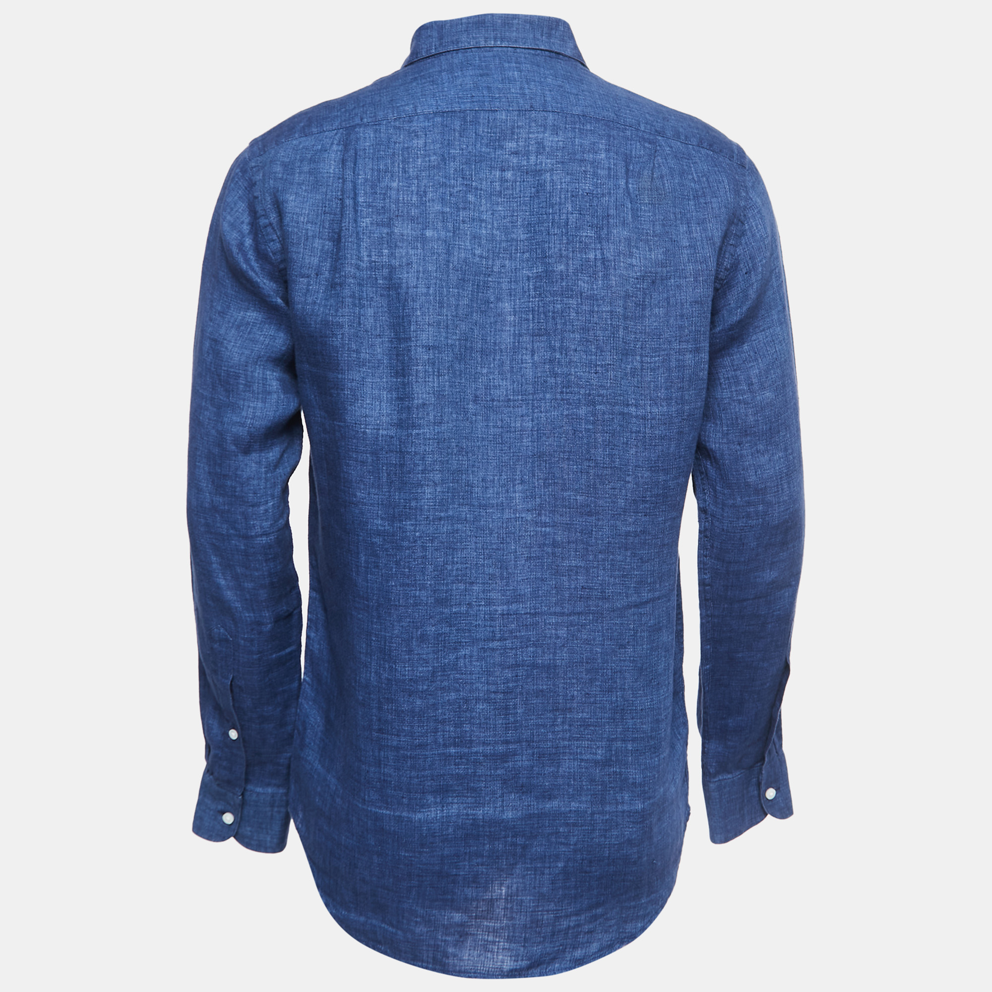 

Ralph Lauren Blue Linen Full Sleeve Shirt