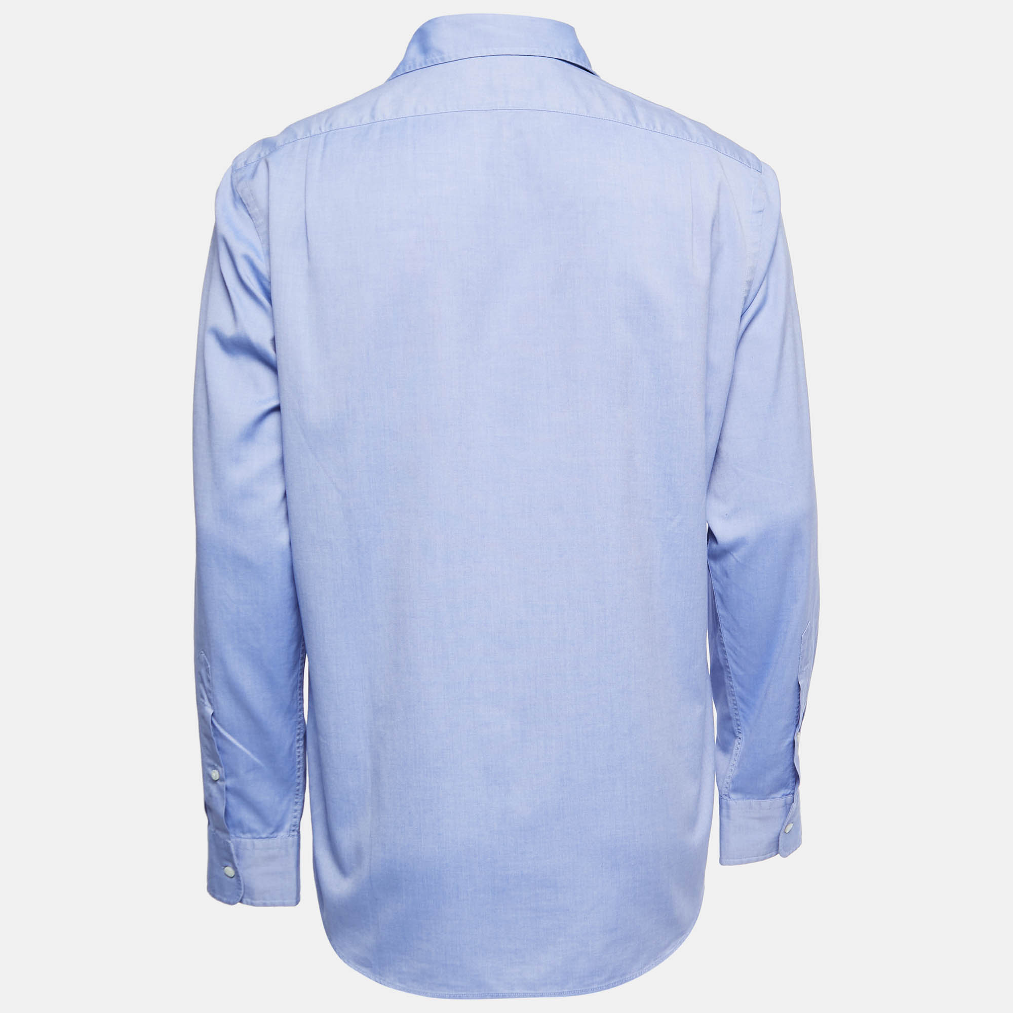 

Ralph Lauren Blue Cotton Button Front Full Sleeve Shirt