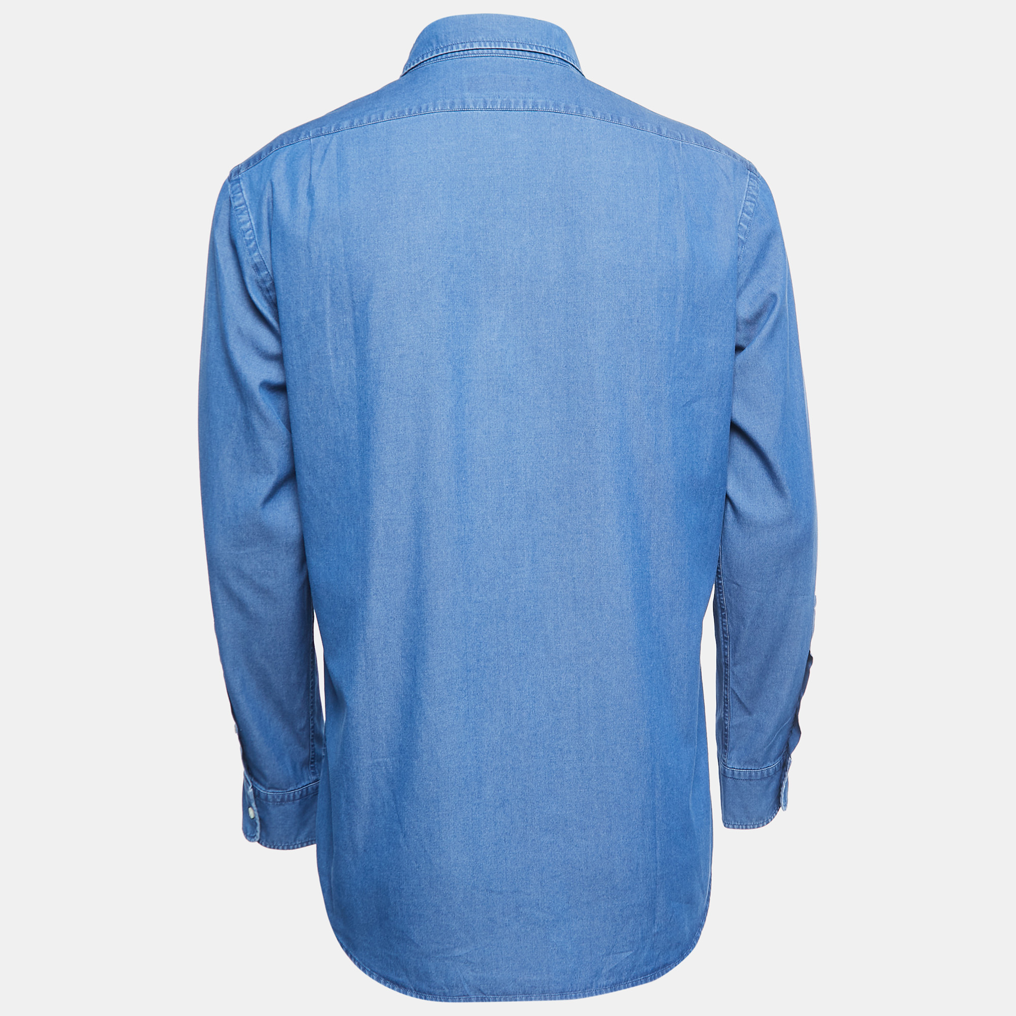 

Ralph Lauren Blue Cotton Button Front Full Sleeve Shirt