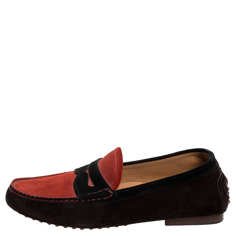 

Ralph Lauren Multicolor Suede Penny Loafers Size