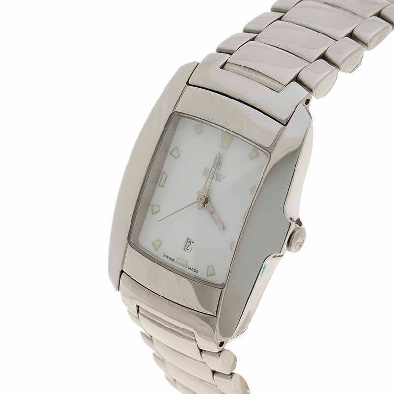 

Rama Swiss White Stainless Steel Men's Wristwatch, Silver