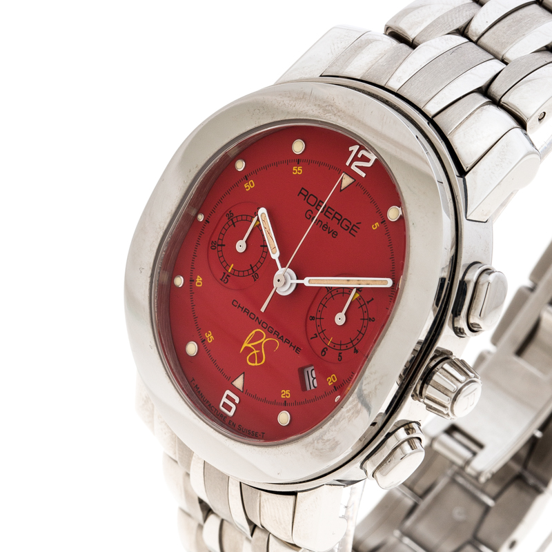 

Roberge Red Stainless Steel Chronograph Men's Wristwatch