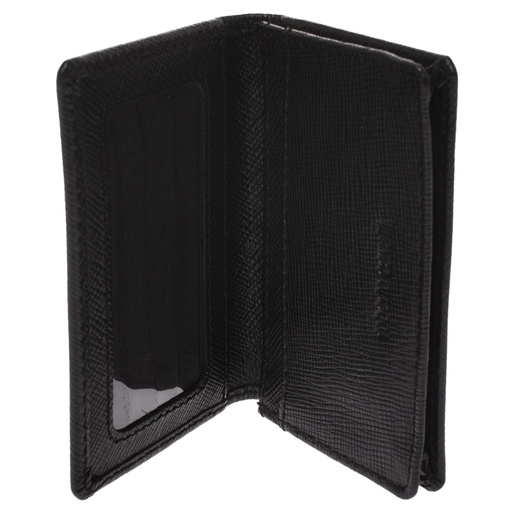 

Roberto Cavalli Black Leather Card Holder