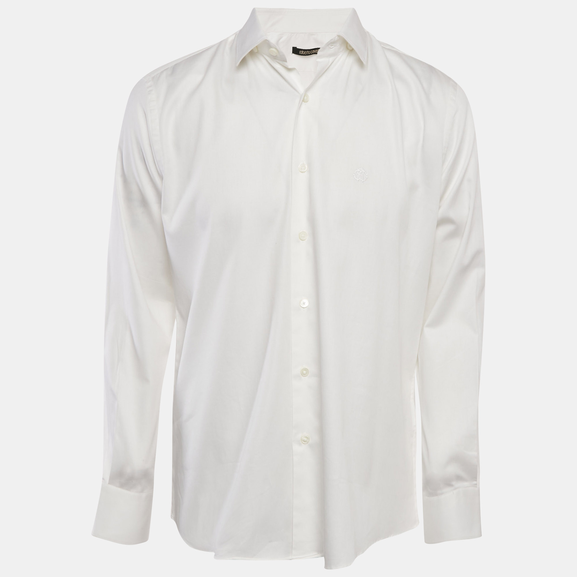 

Just Cavalli White Cotton Button Front Shirt XL