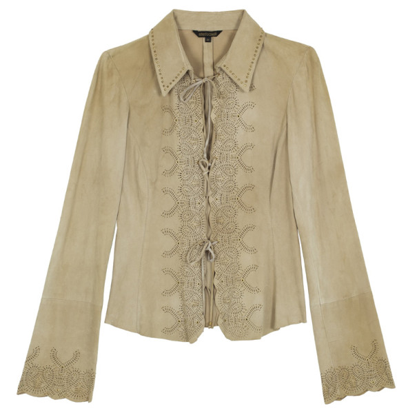 مملوكة مسبقًا Roberto Cavalli Suede Shirt Jacket S