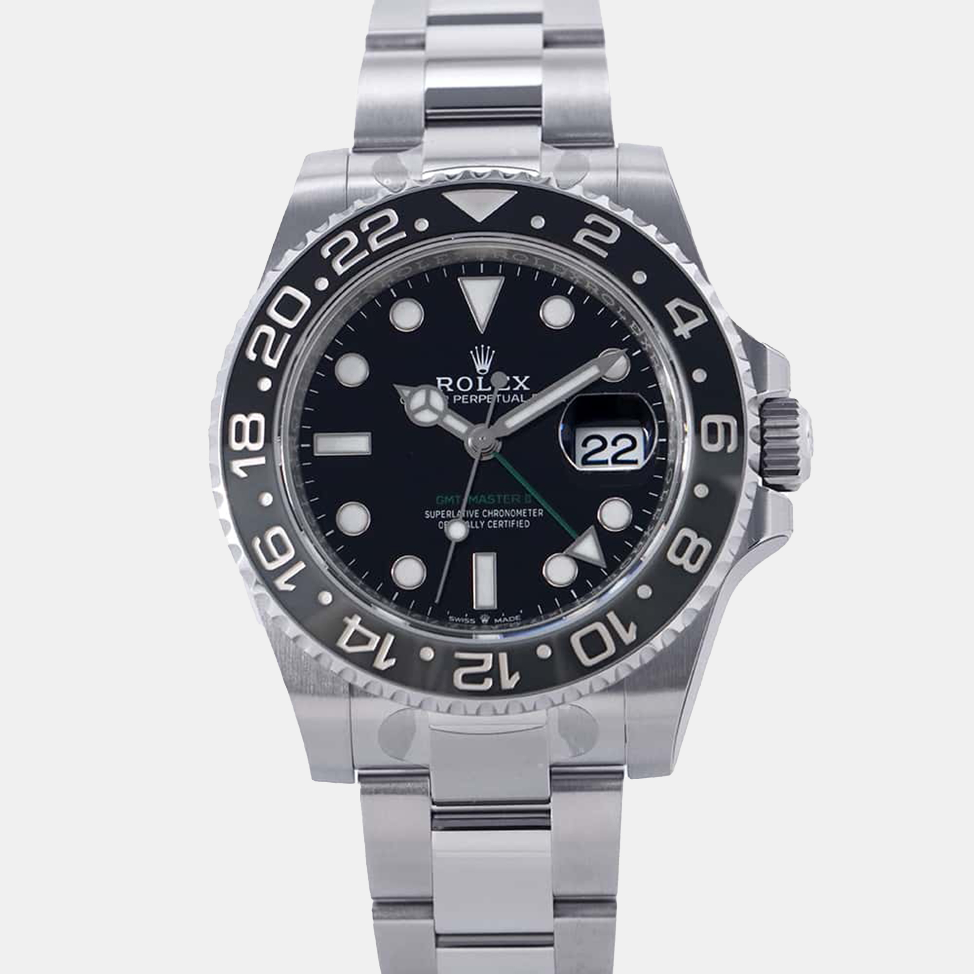 

Rolex Black Stainless Steel GMT-Master II 126710 Automatic Men's Wristwatch