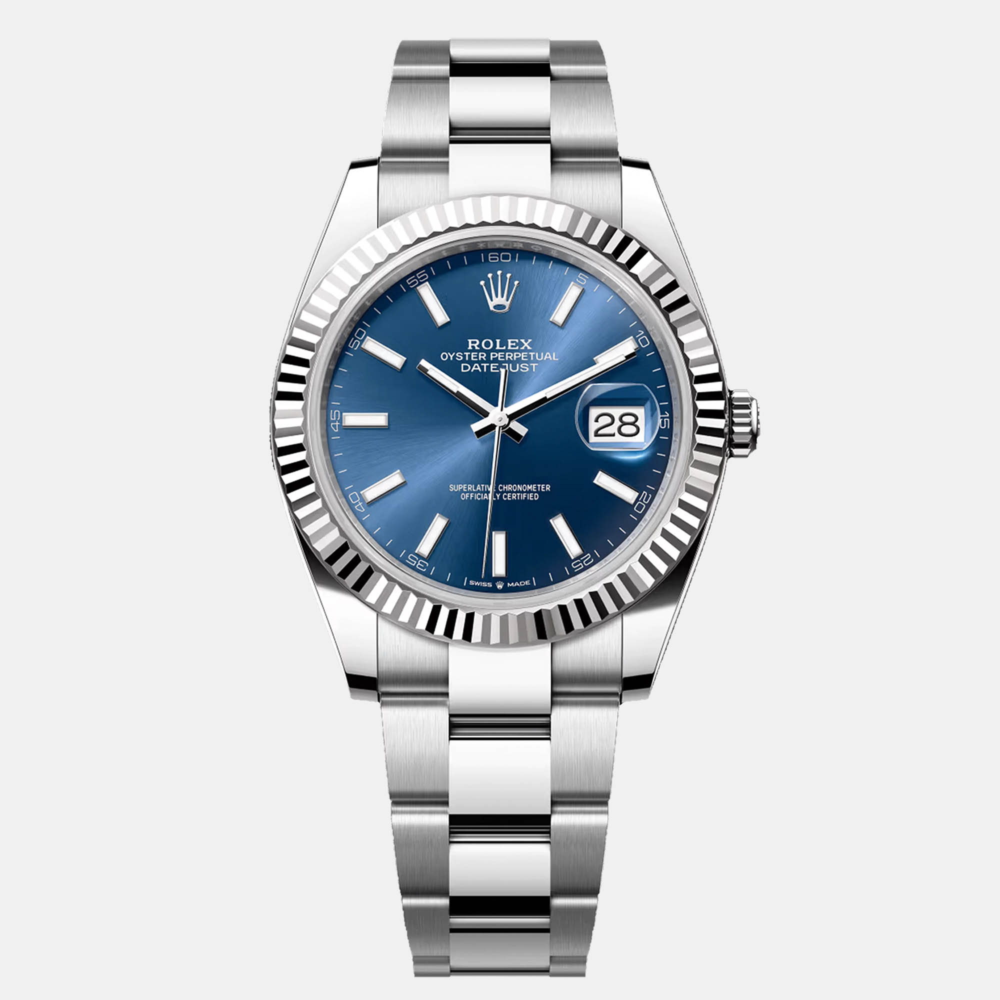

Rolex Datejust 126334-0001 Automatic Blue 18k White Gold Stainless Steel Men's Wristwatch 41 mm