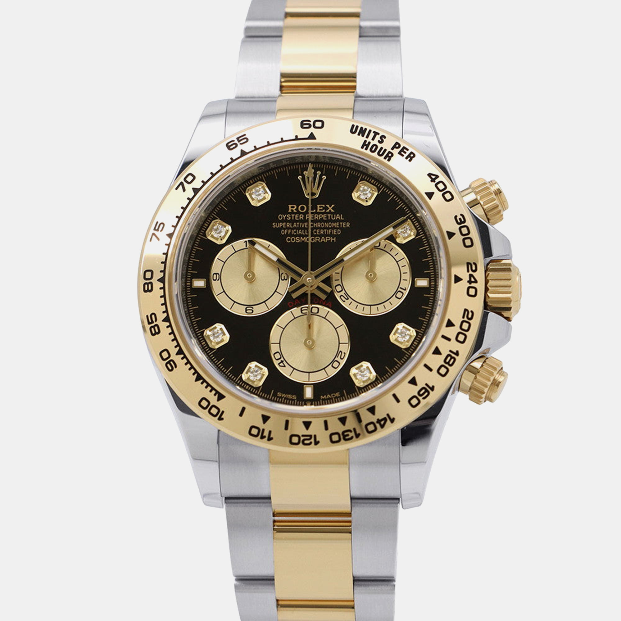 Rolex Cosmograph Daytona 126503G Automatic Black 18k Yellow Gold Stainless Steel Men’s Wristwatch 40 mm