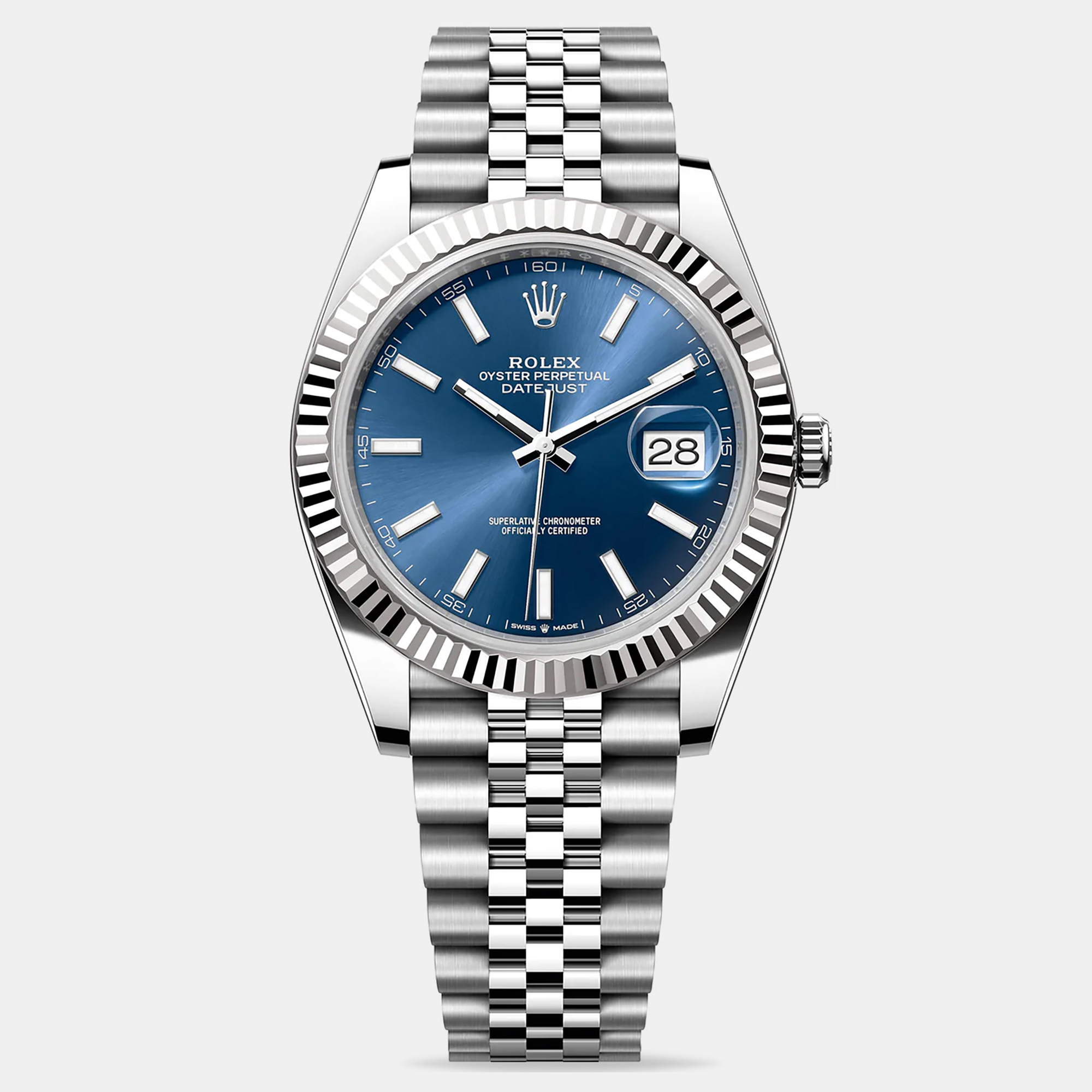 

Rolex Datejust 126334-0002 Blue Index Men's Wristwatch