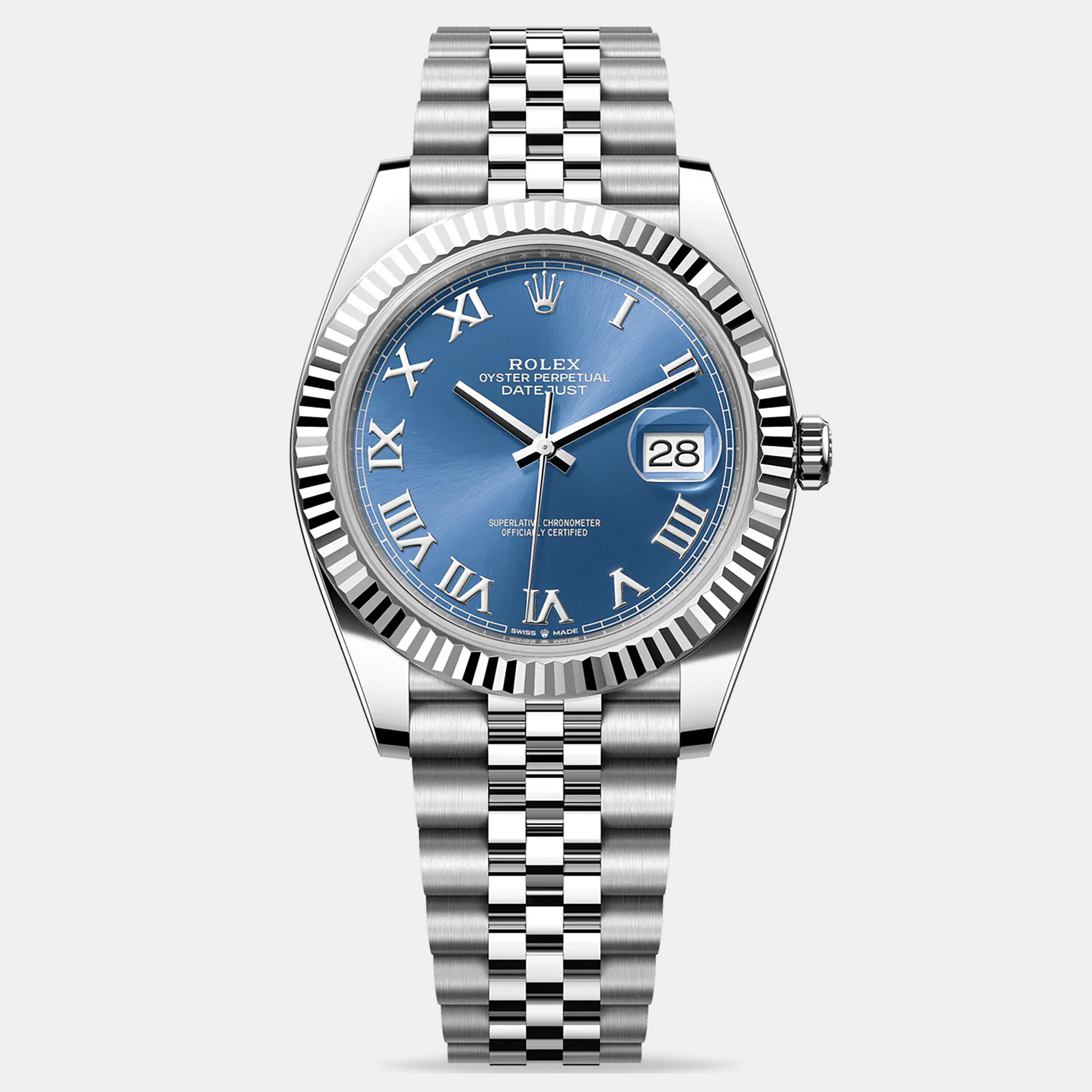 

Rolex Datejust 126334-0026 Blue Roman Men's Wristwatch