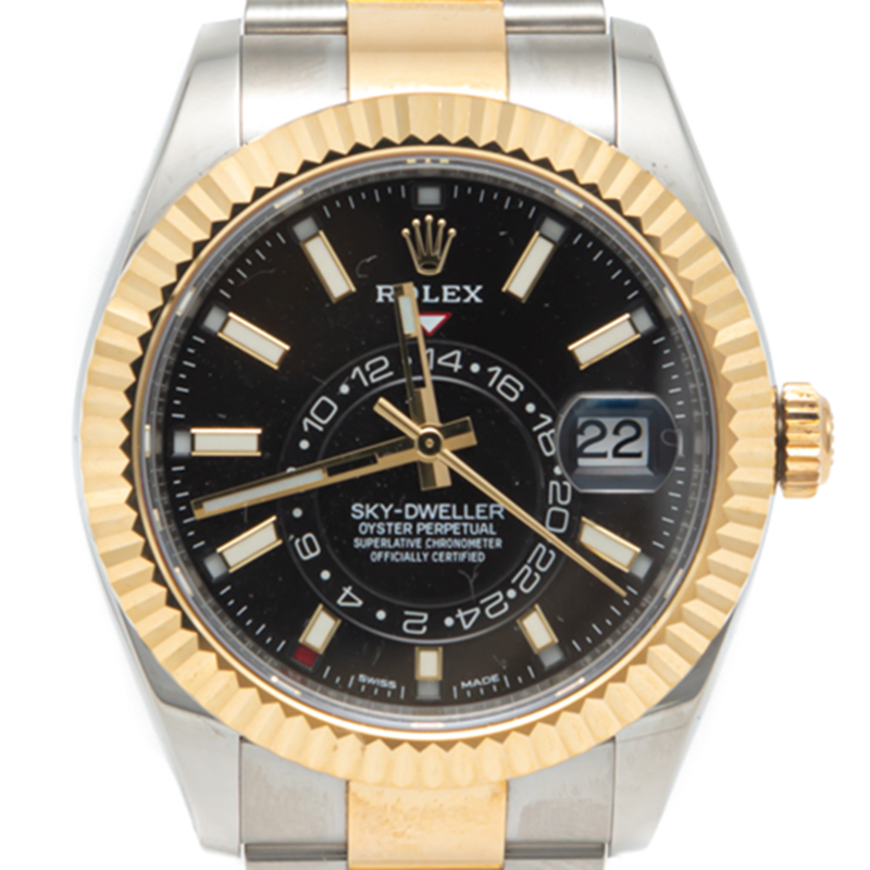 

Rolex Black Dial Sky Dweller Steel & Yellow Gold Men's Watch
