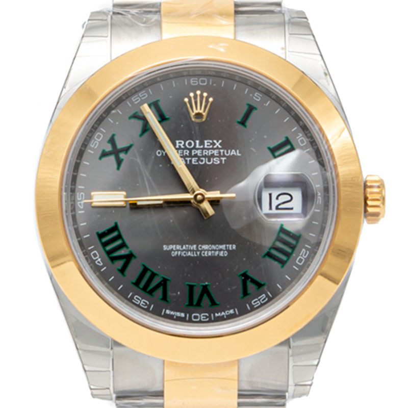 

Rolex Grey Datejust Ii Steel & Yelllow Gold Men'S Watch