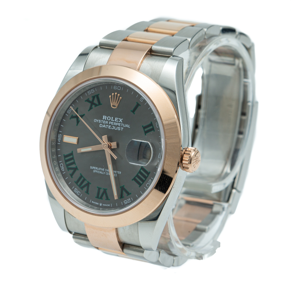 

Rolex Datejust II Grey & Green 'Wimbledon' Dial Steel & Rose Gold Watch