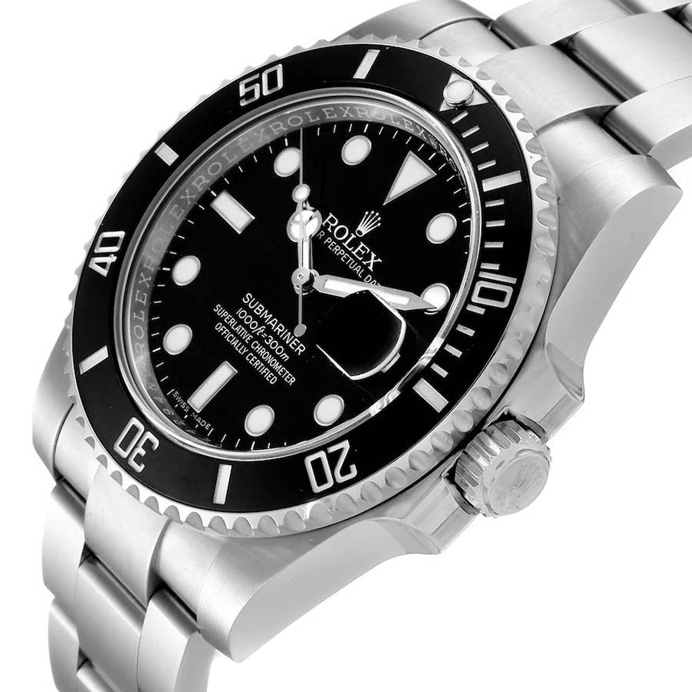 

Rolex Black Stainless Steel Submariner 116610 Men's Wristwatch 40 MM