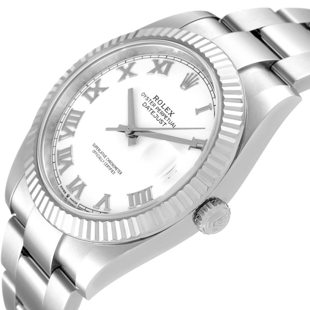 

Rolex White 18K White Gold And Stainless Steel Datejust 126334 Men's Wristwatch 41 MM