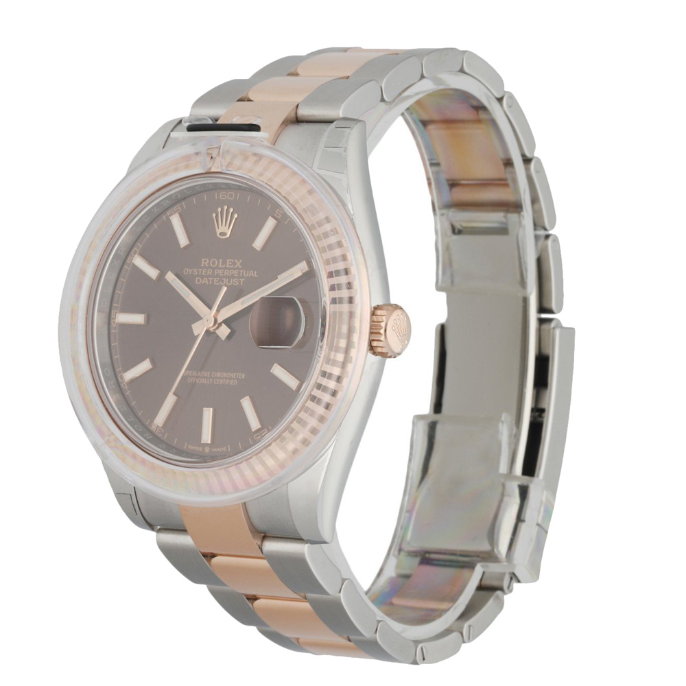 

Rolex Brown 18K Rose Gold And Stainless Steel Datejust 126331 Men's Wristwatch 41 MM