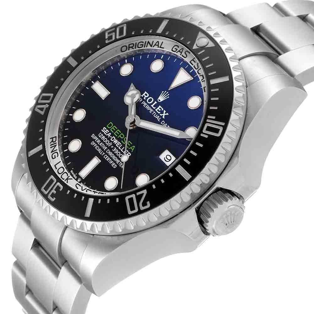 

Rolex Blue Stainless Steel Seadweller Deepsea 126660 Men's Wristwatch 44 MM