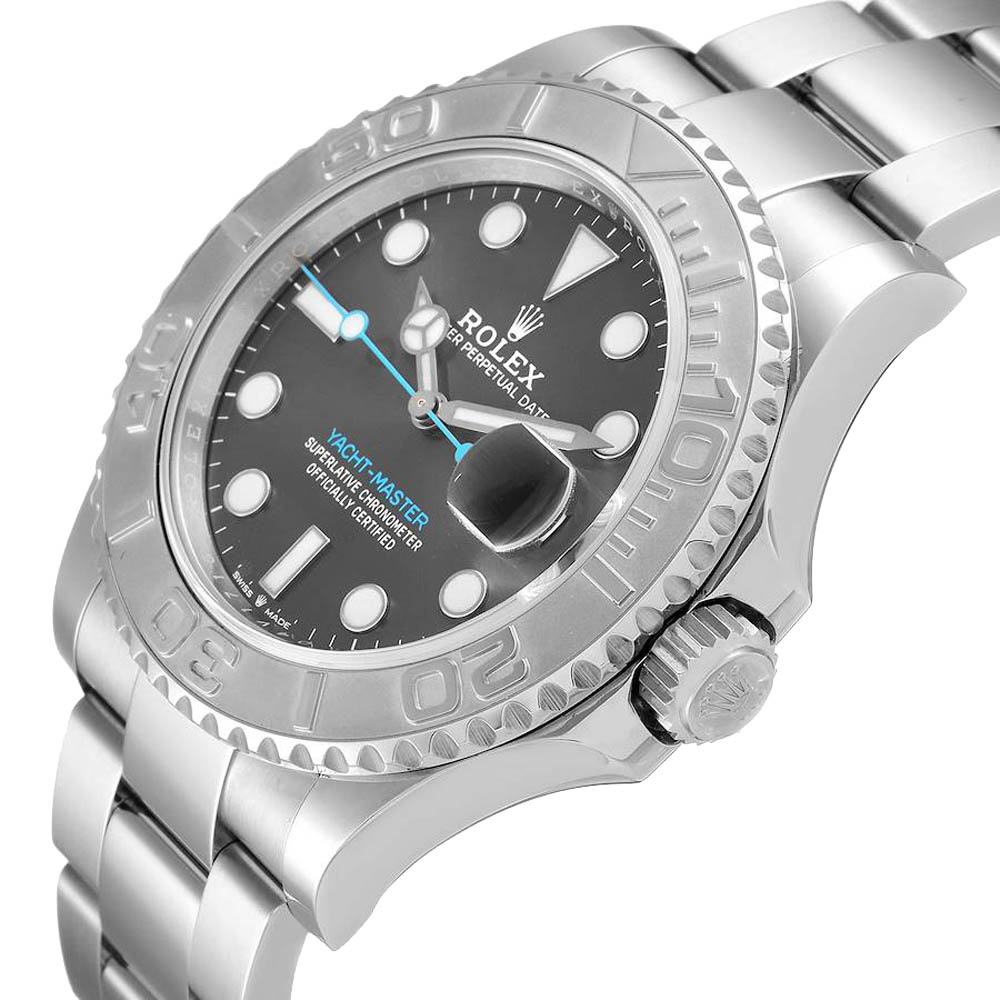 

Rolex Rhodium Stainless Steel Yachtmaster 126622 Men's Wristwatch 40 MM, Grey