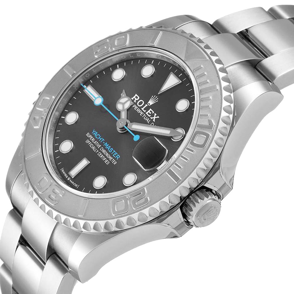 

Rolex Grey Stainless Steel Yachtmaster 268622 Men's Wristwatch 37 MM