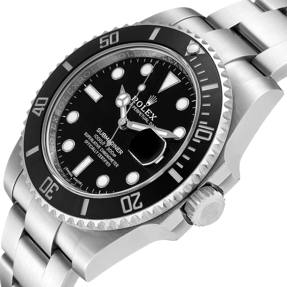 

Rolex Black Stainless Steel Submariner 116610 Men's Wristwatch 40 MM