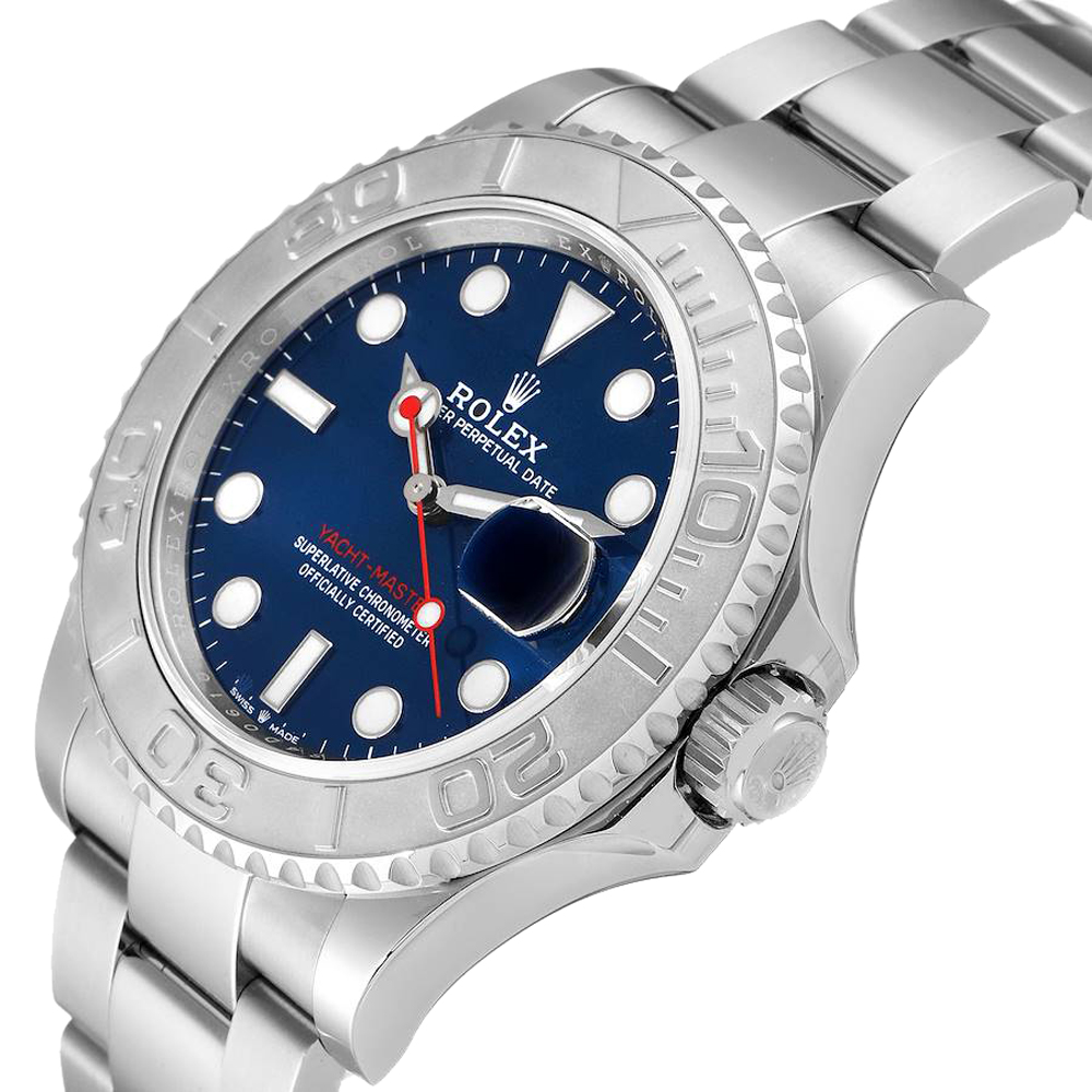 

Rolex Blue Stainless Steel Yachtmaster 126622 Men's Wristwatch 40 MM